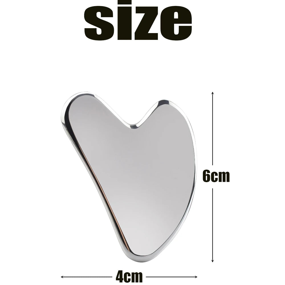 Sculpt & Glow: Stainless Steel Gua Sha Tool