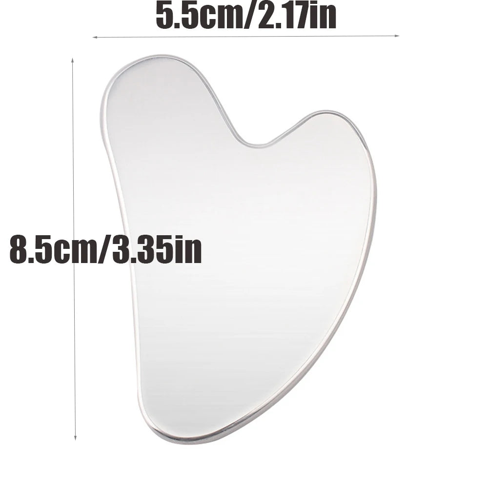 Sculpt & Glow: Stainless Steel Gua Sha Tool