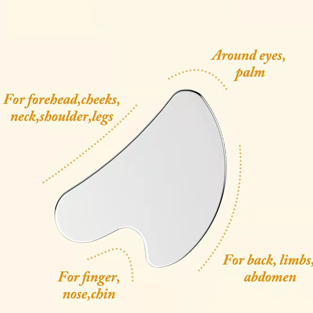Sculpt & Glow: Stainless Steel Gua Sha Tool